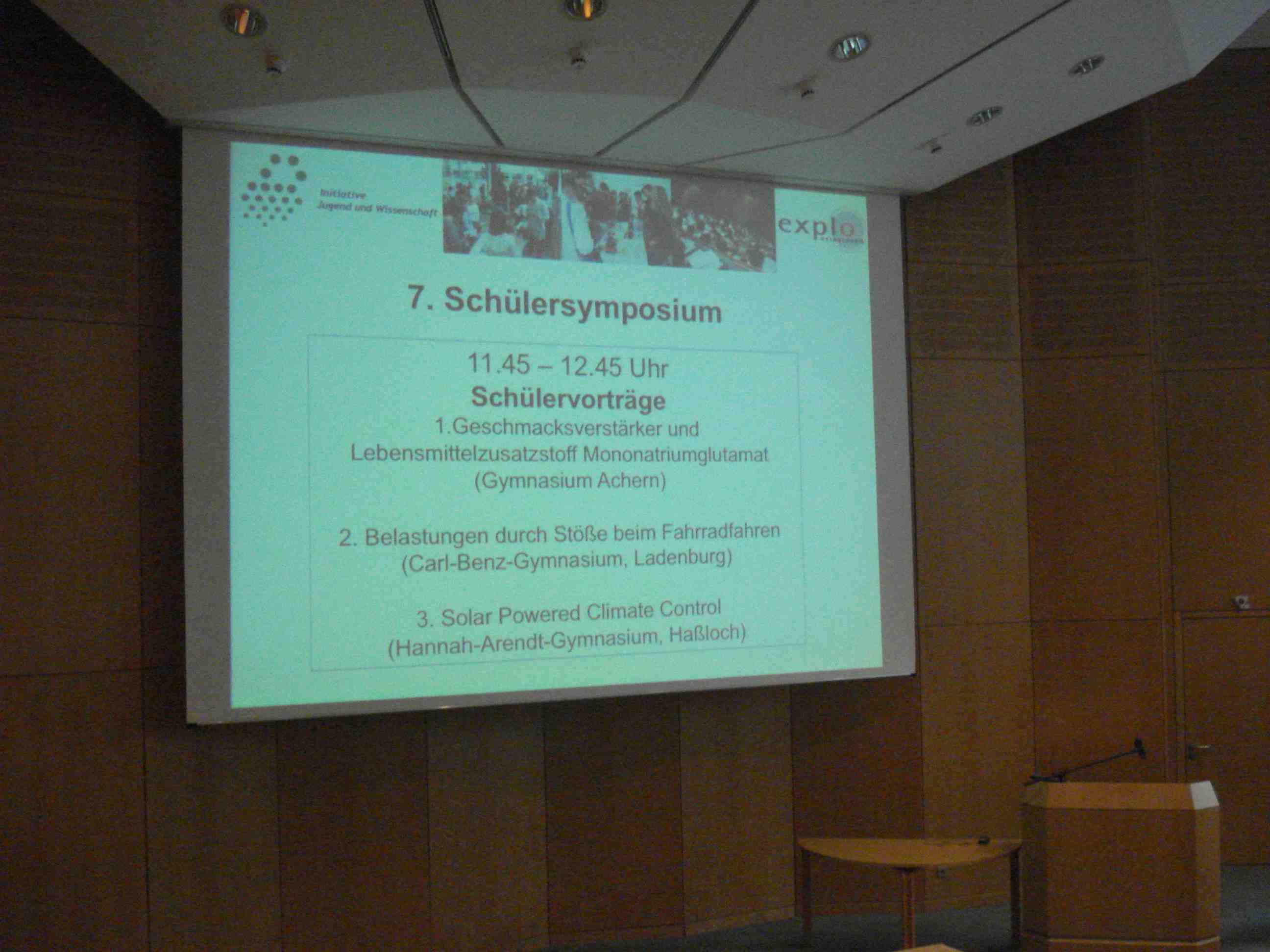 Schülersymposium 2011 09