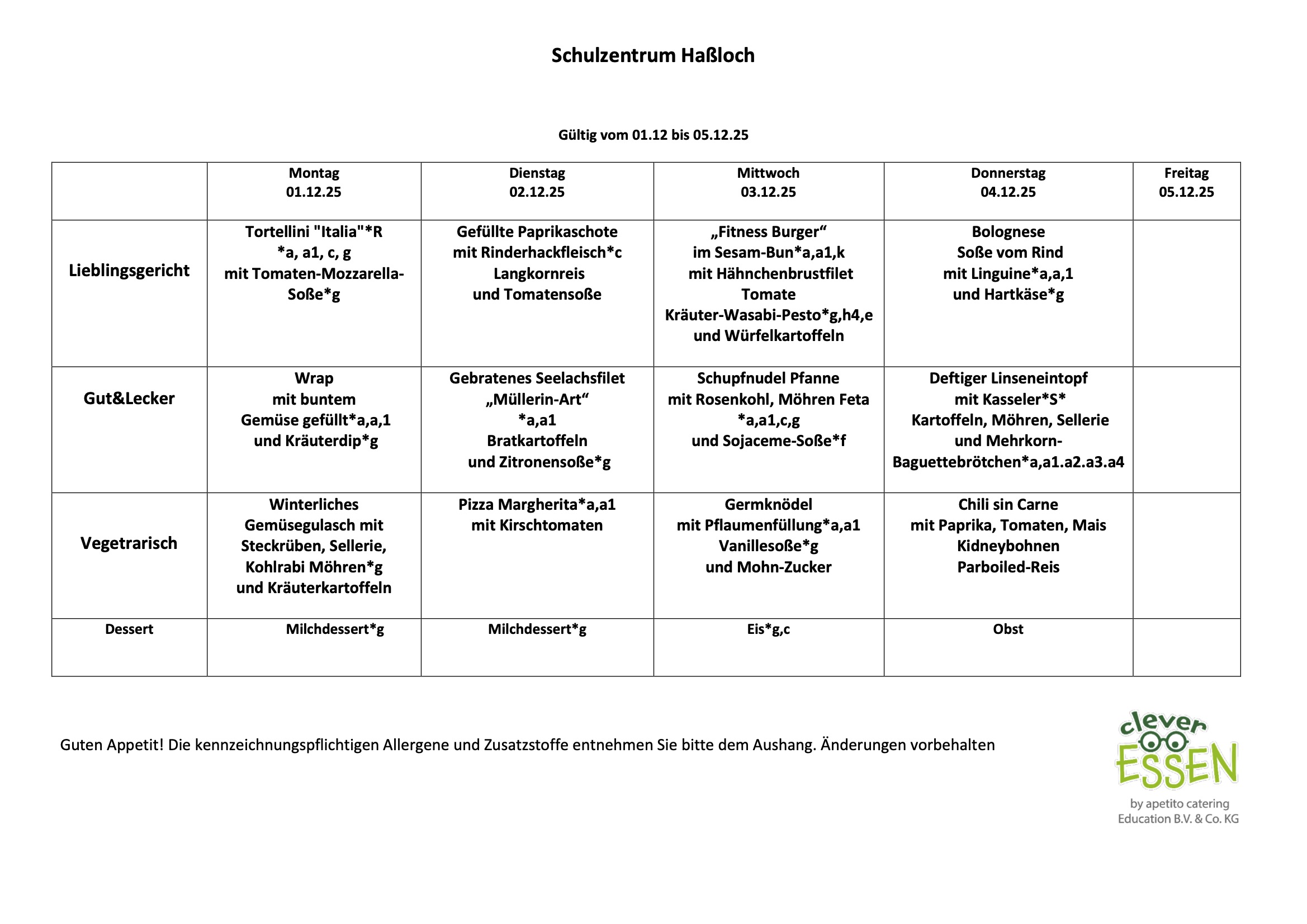 Mensawoche 49
