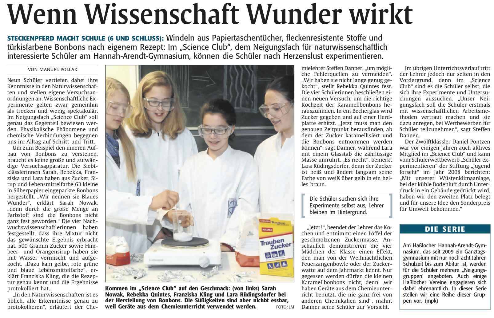 Die Rheinpfalz vom 22.6.2012 - Wenn Wissenschaft Wunder wirkt