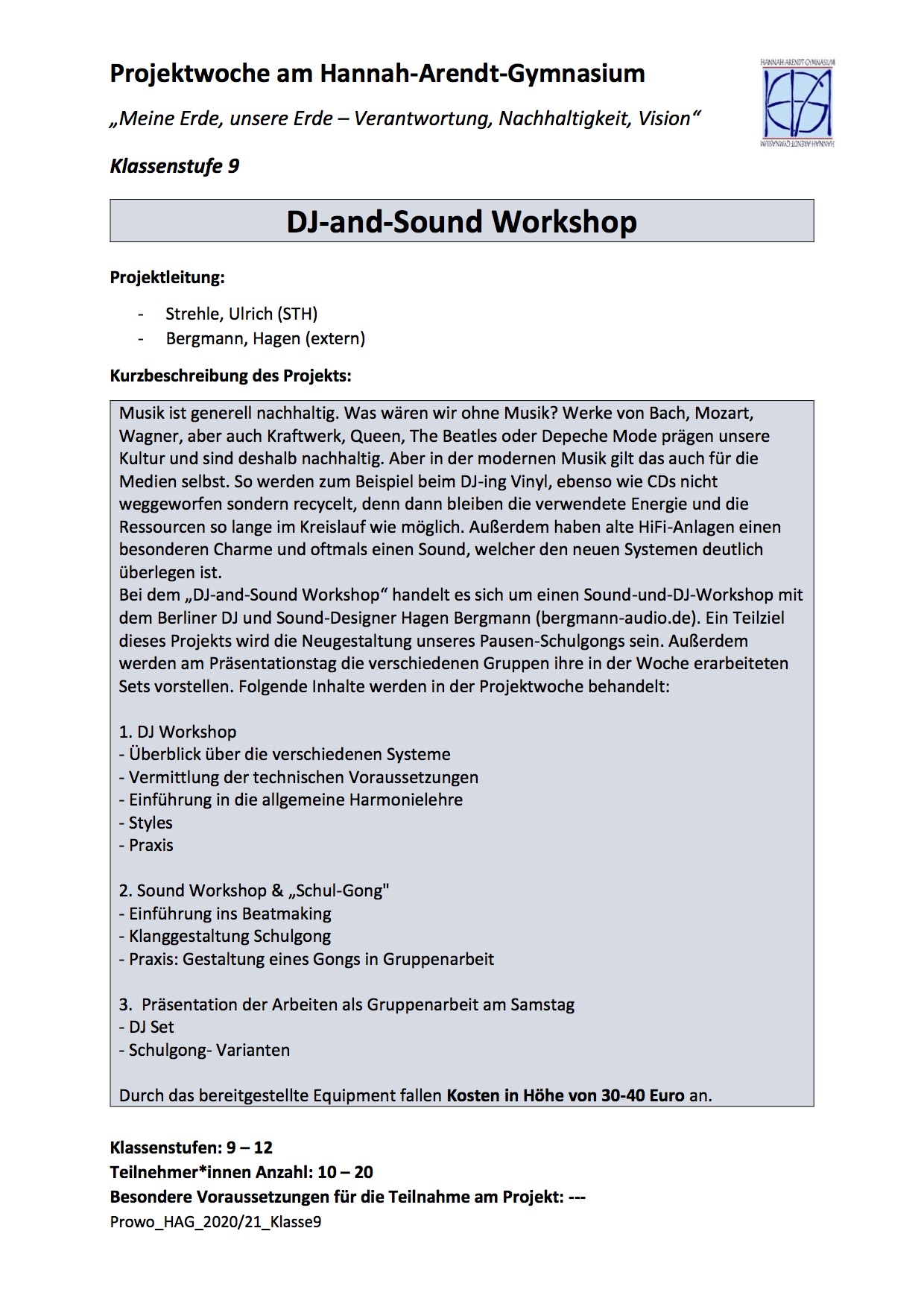 DJ-and-Sound Workshop