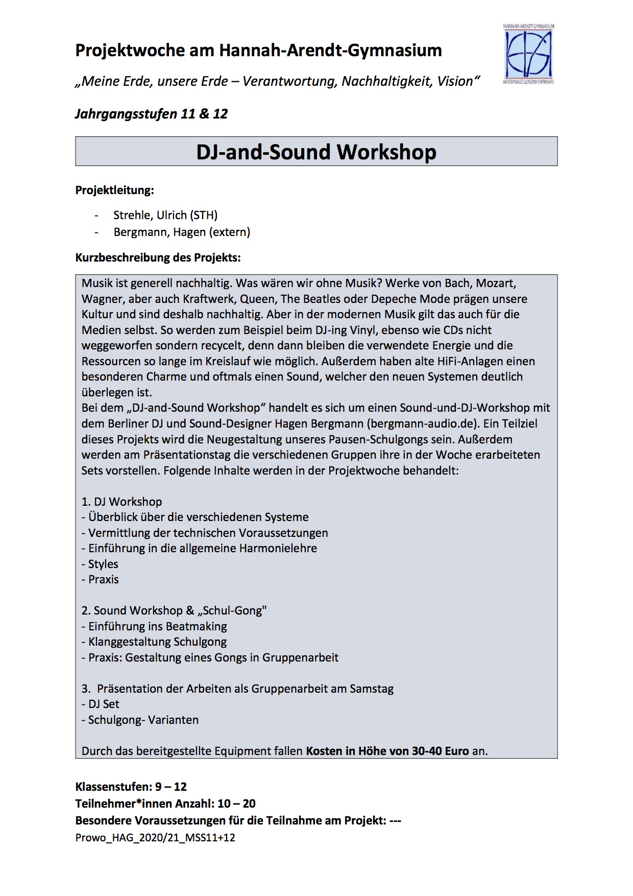 DJ-and-Sound Workshop