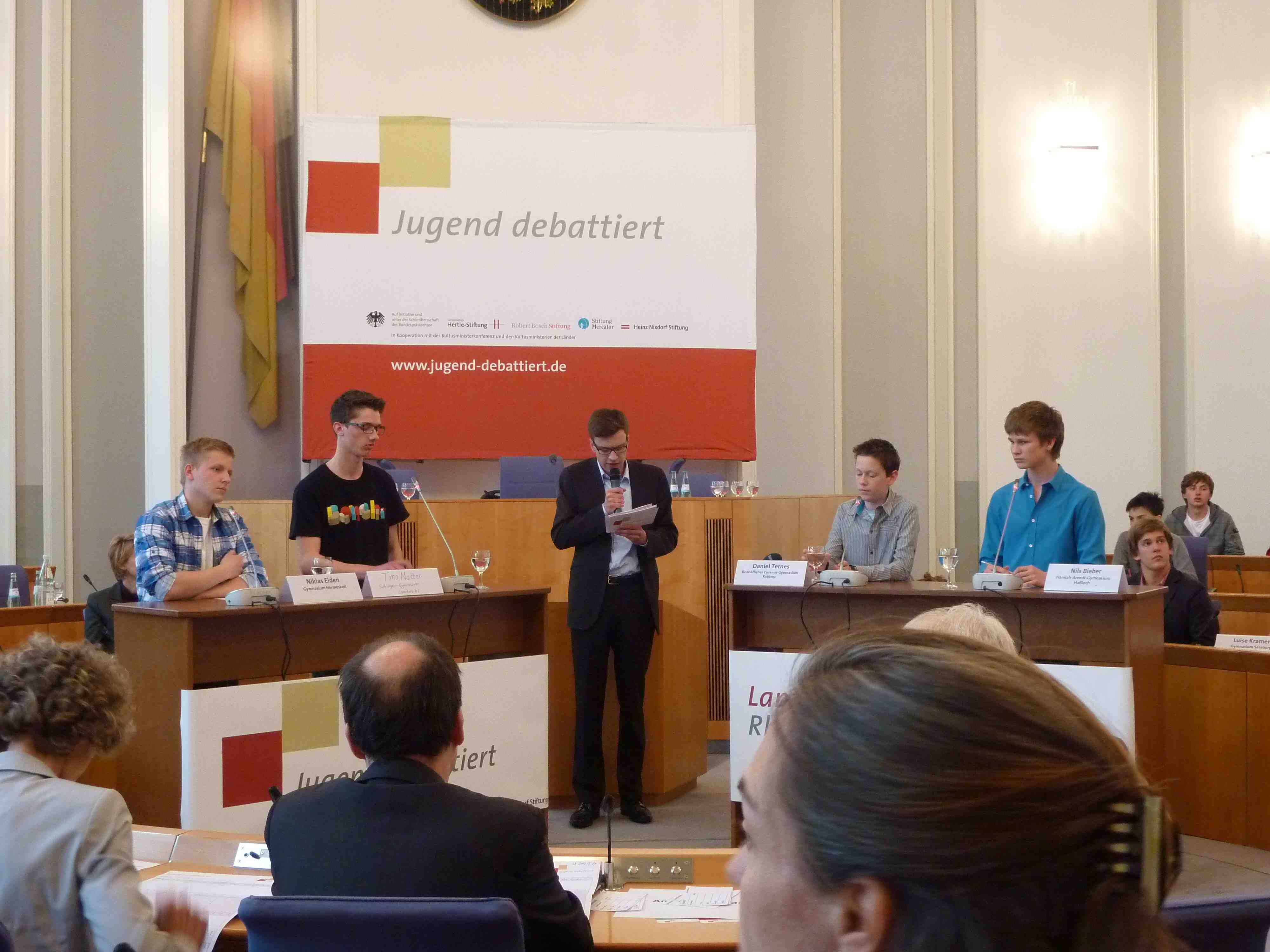 Jugend debattiert - Landesfinale 2012-01