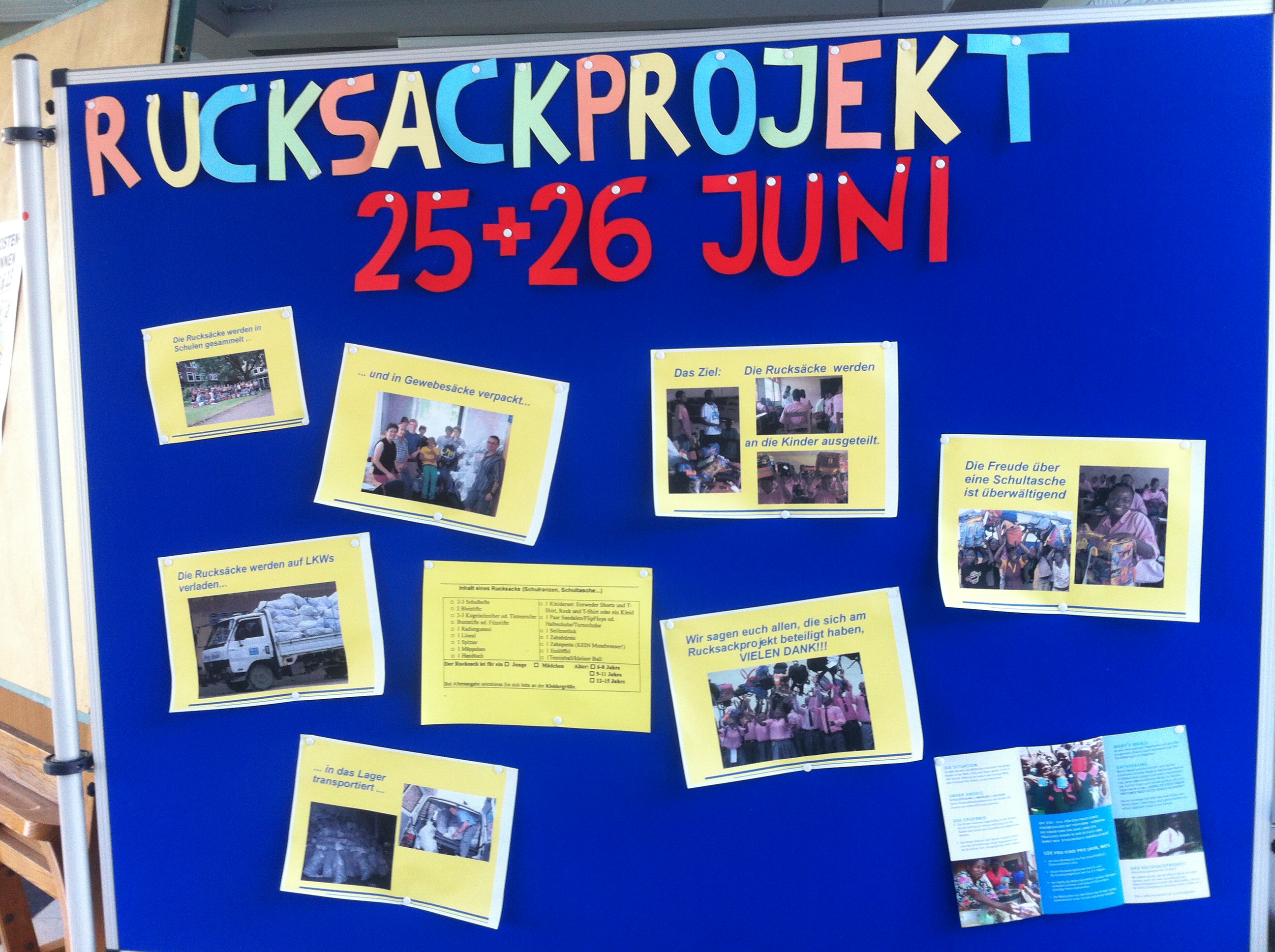 Rucksackprojekt2013-Stellwand