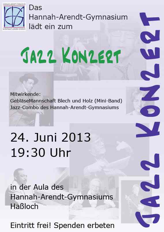 Plakat Big Band Konzert 2013
