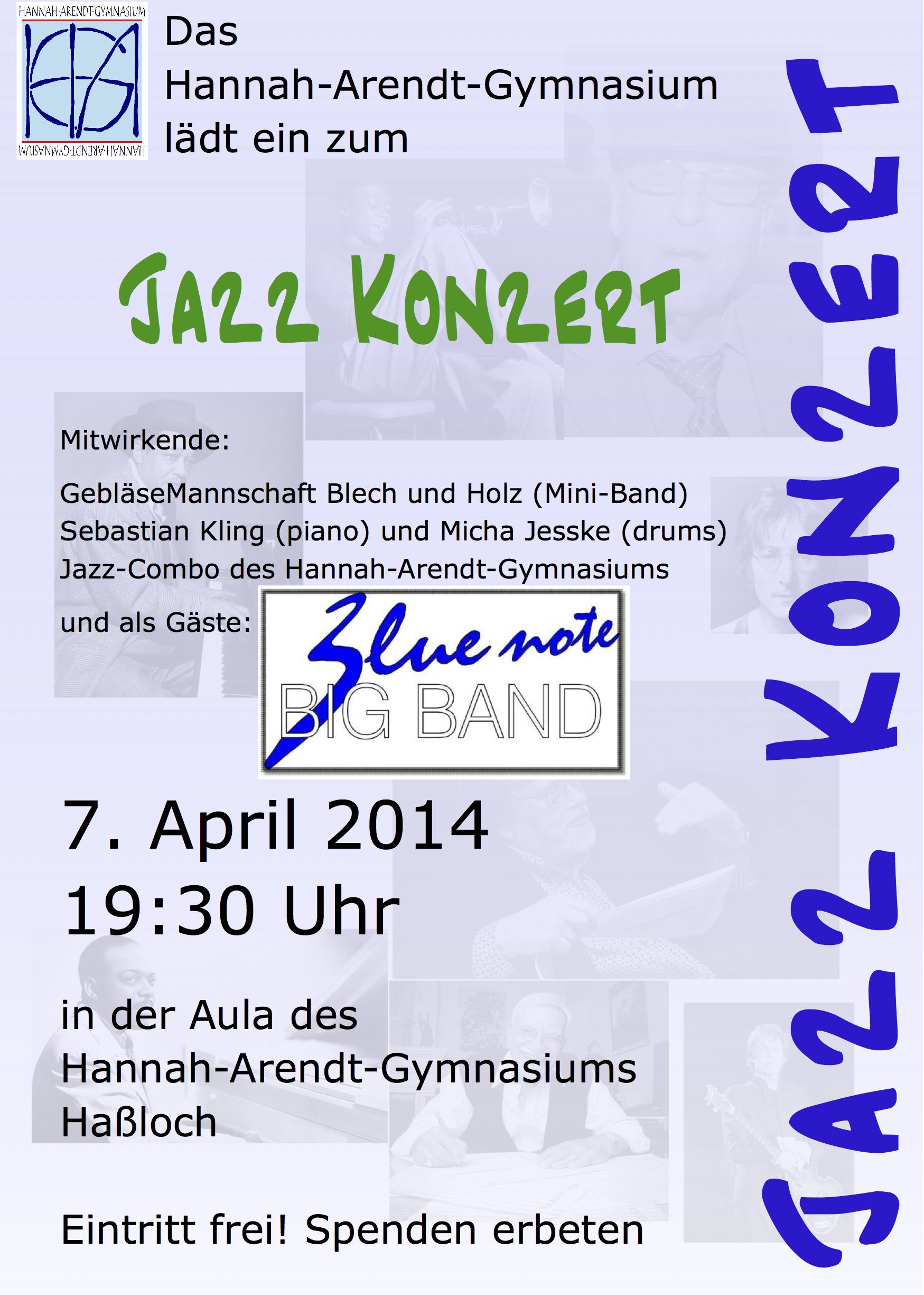 Plakat Jazz-Konzert 2014
