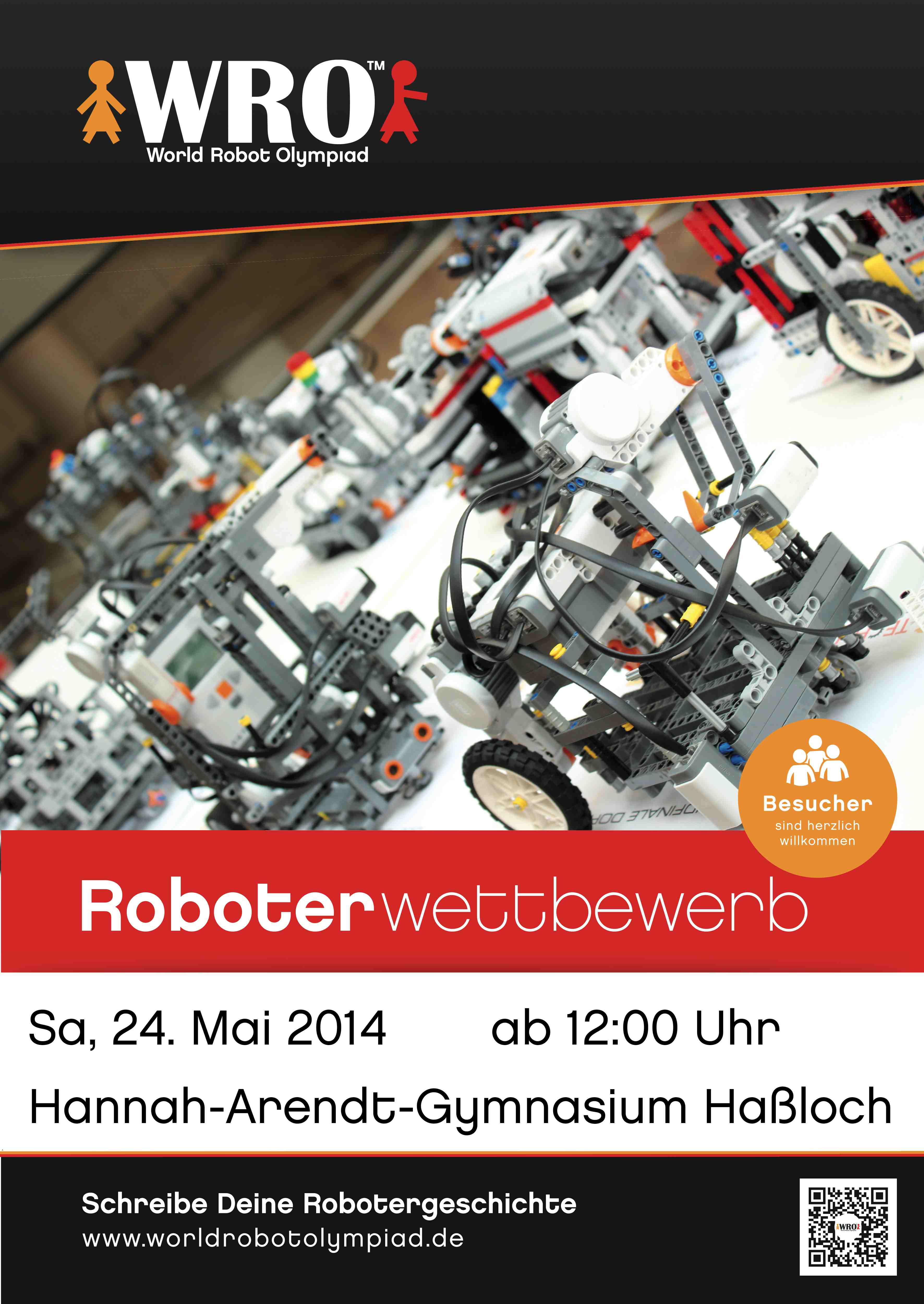Plakat Landeswettbewerb Robotik 2014