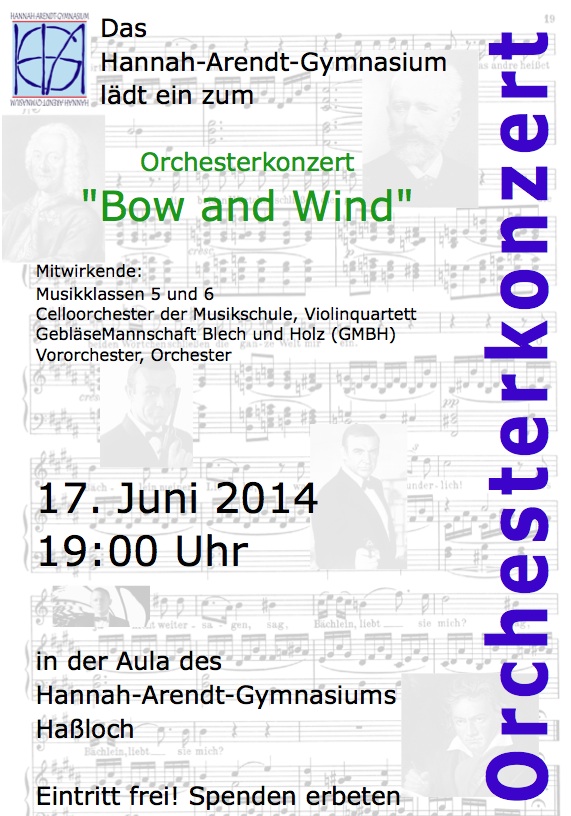 Plakat Orchesterkonzert