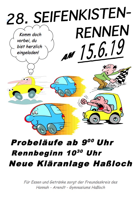 Plakat Seifenkistenrennen 2019