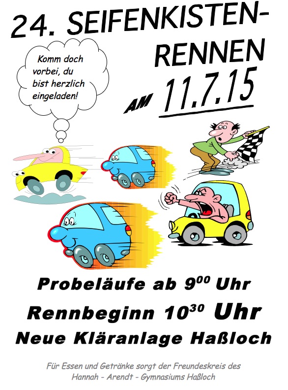 Plakat Seifenkistenrennen 2015